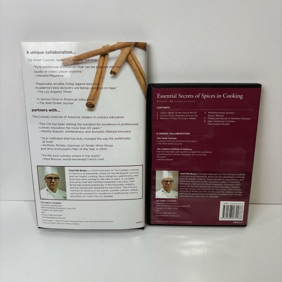 Great Courses Everyday Gourmet Essential Secrets of Spices in Cooking Book + DVD - Picture 3 of 4